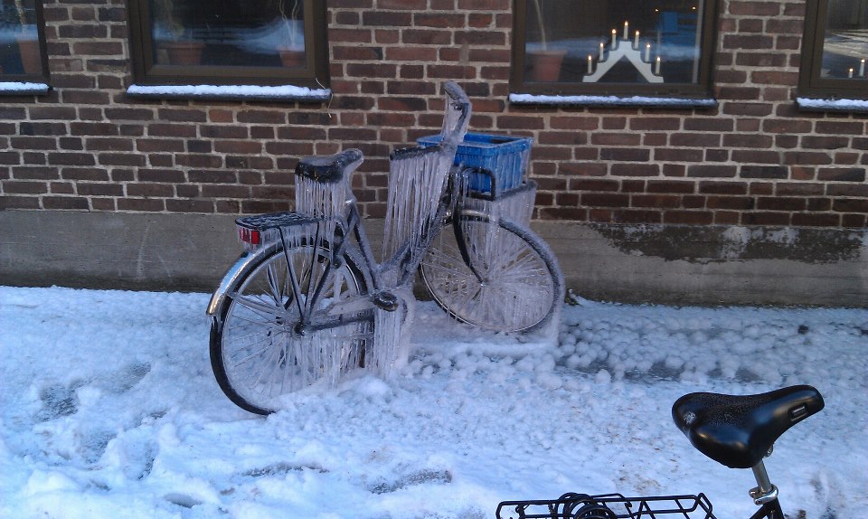 Bicicleta helada