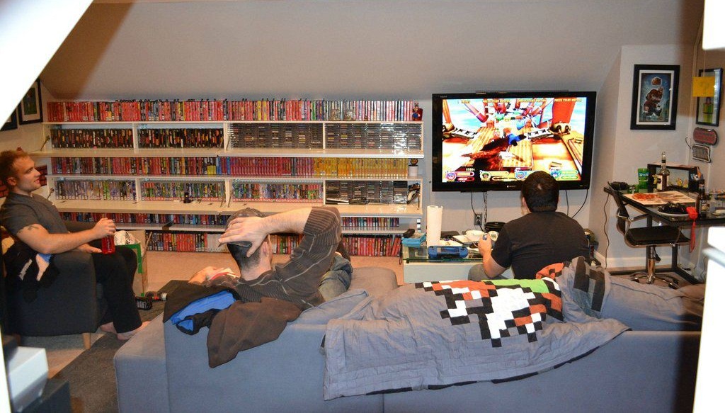 La casa de un adicto a los videojuegos