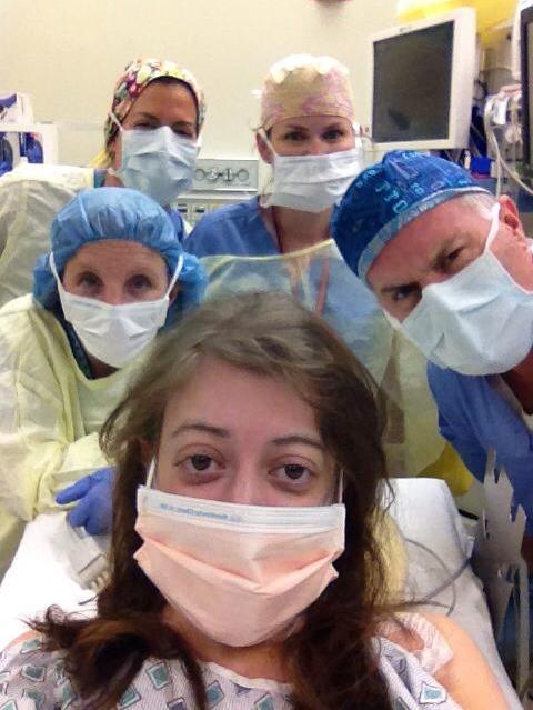 selfie antes de una operacion