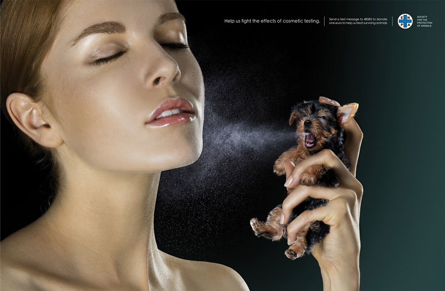 anuncios con animales para denunciar algunos comportamientos 10