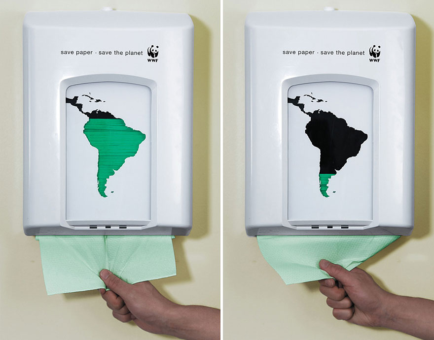 creatividad publicitaria de Save the Planet