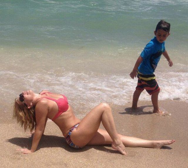 foto mujer playa