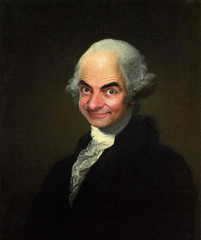 Mr Bean en retratos historicos