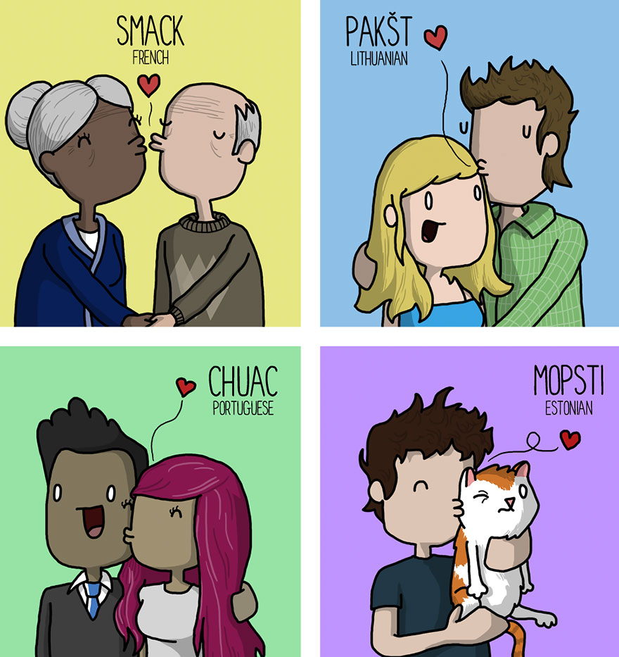 besos en diferentes lenguas 2