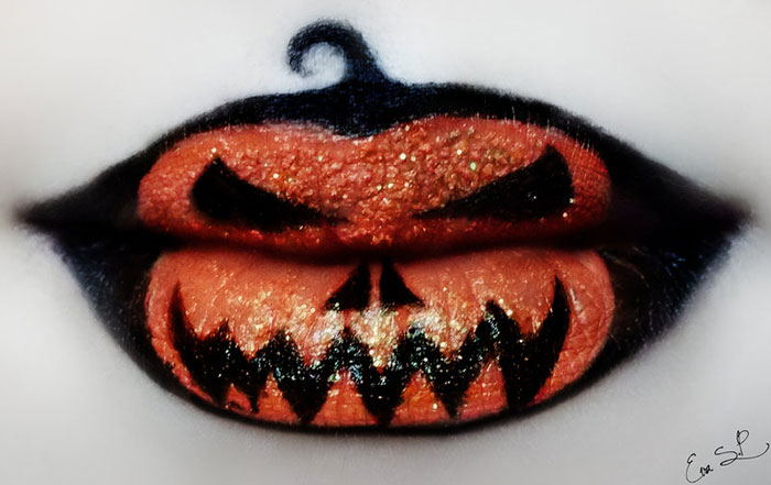 ideas maquillaje labios halloween 3