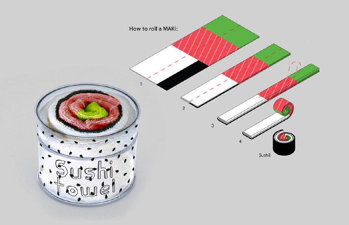 trapos de cocina sushi 2
