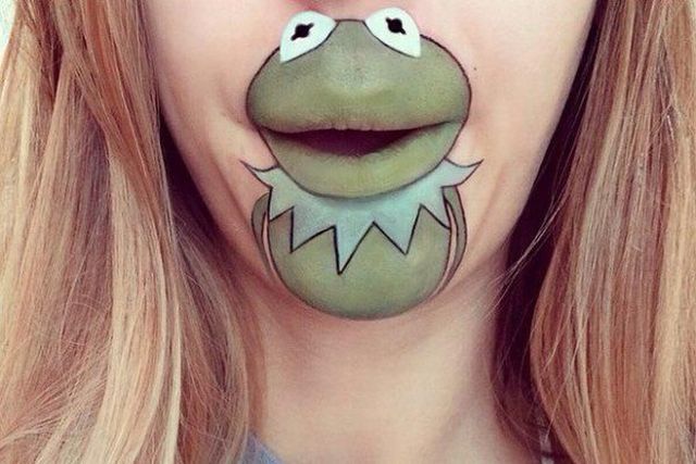 maquillaje de la Rana Gustavo