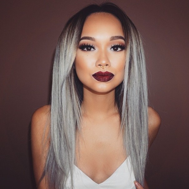 pelo gris