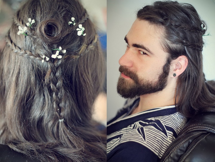 chico con peinado de chica