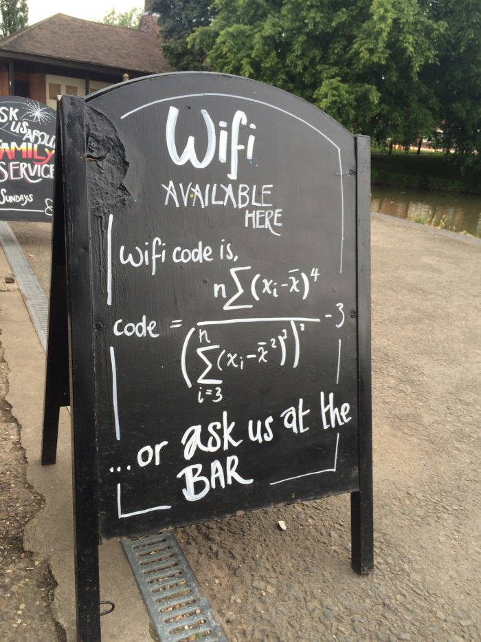 codigo wifi para matematicos