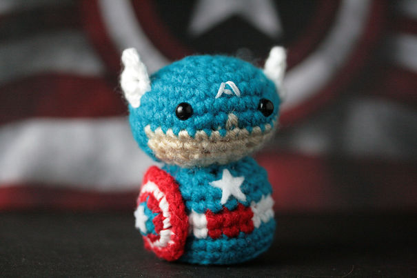 superheroes de ganchillo