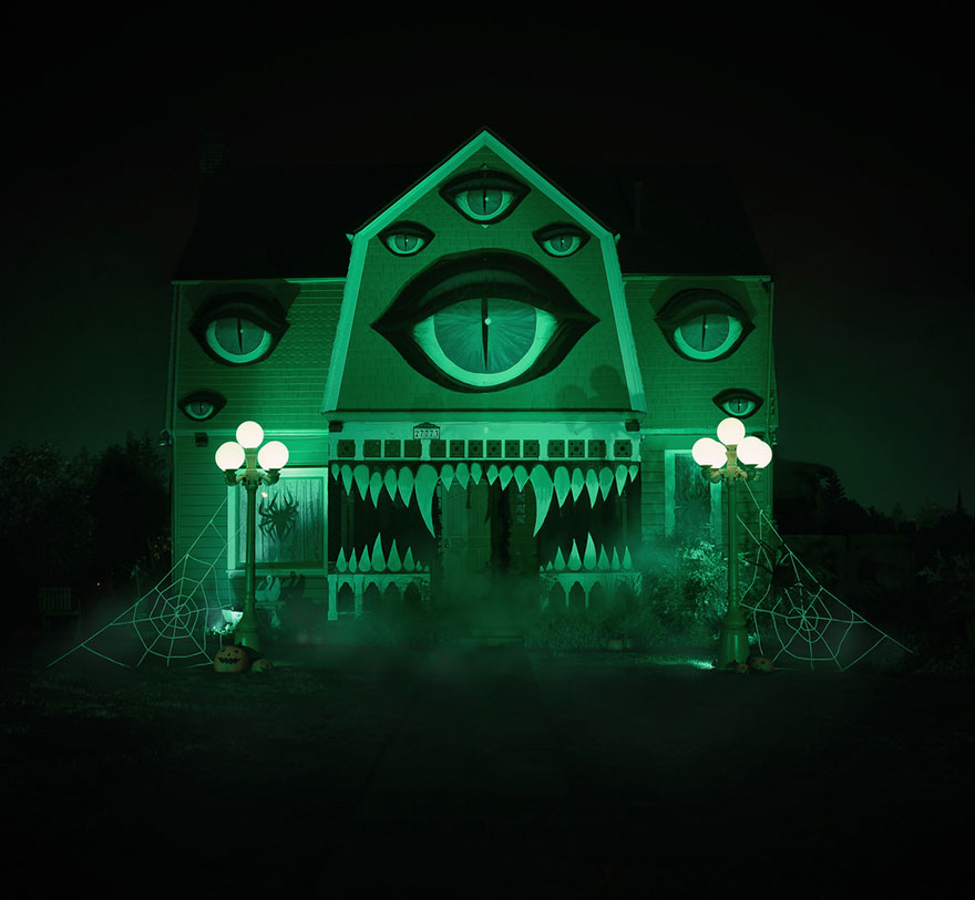 casa preparada para Halloween 7