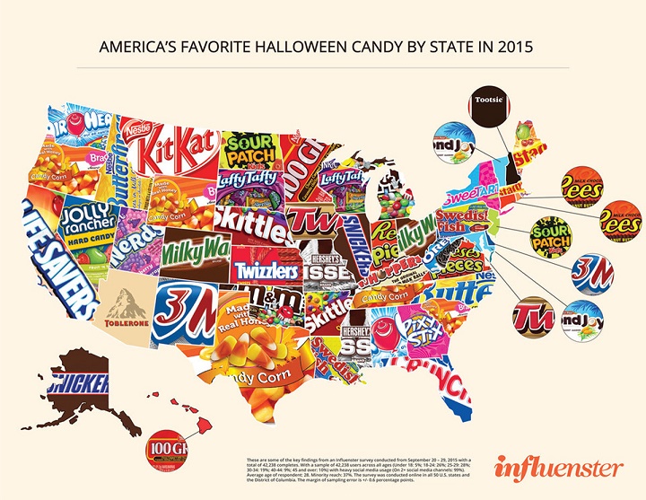 mapa caramelos favoritos
