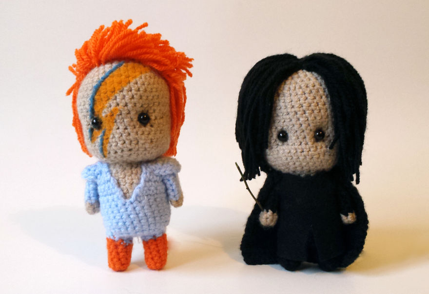 David Bowie y Alan Rickman 1