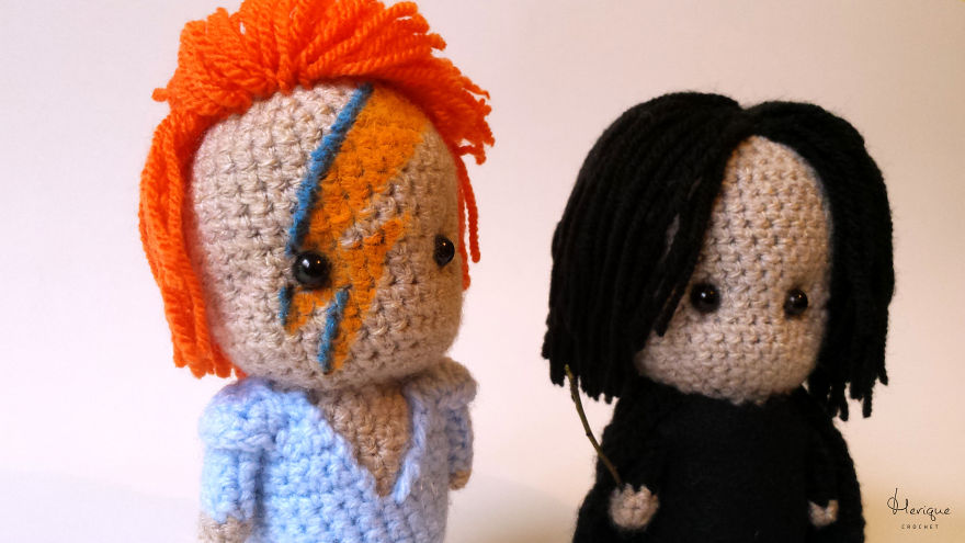 David Bowie y Alan Rickman 2