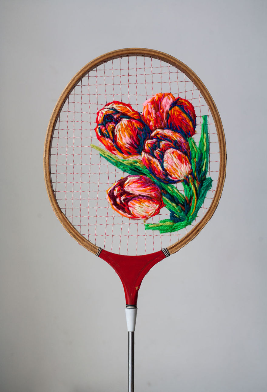 raquetas de tenis con bordados 1