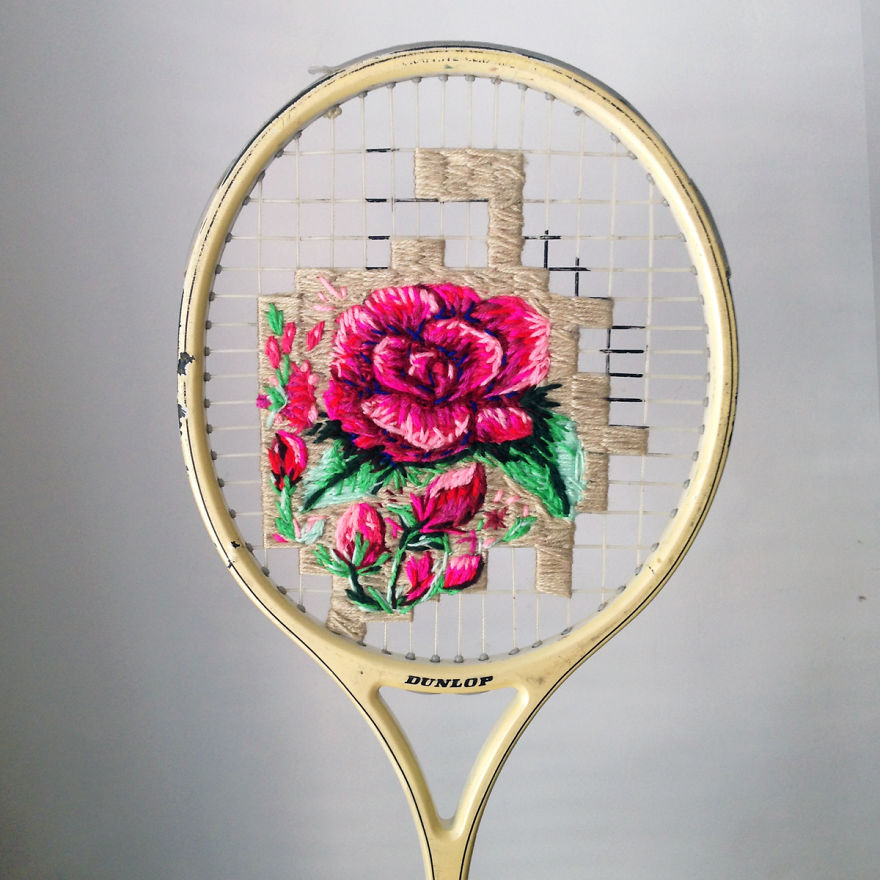 raquetas de tenis con bordados 5