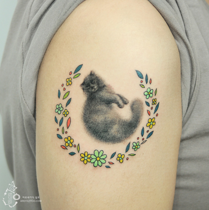 tatuajes florales 11