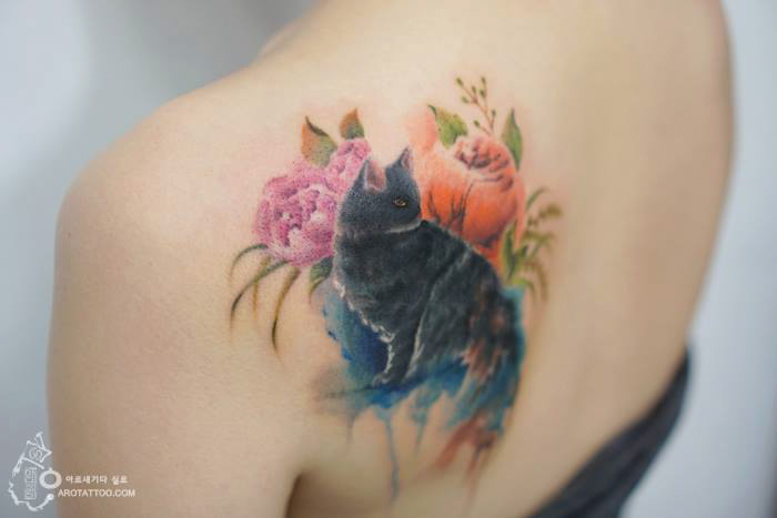 tatuajes florales 6