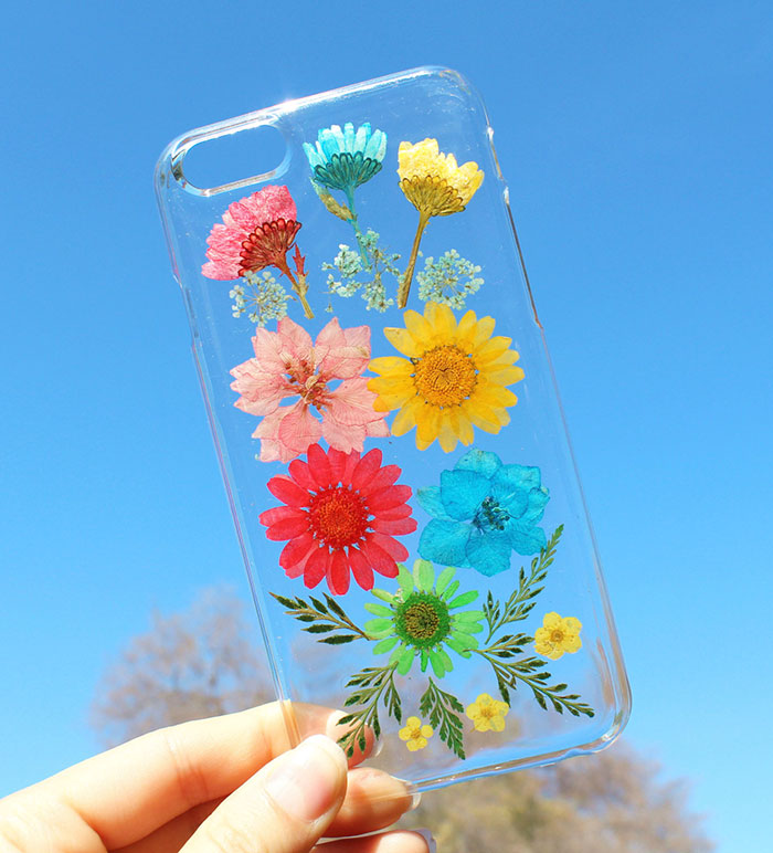 fundas para movil con flores de verdad 1
