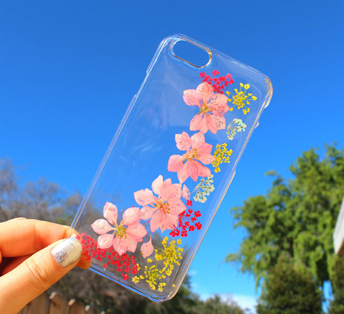 fundas para movil con flores de verdad 10