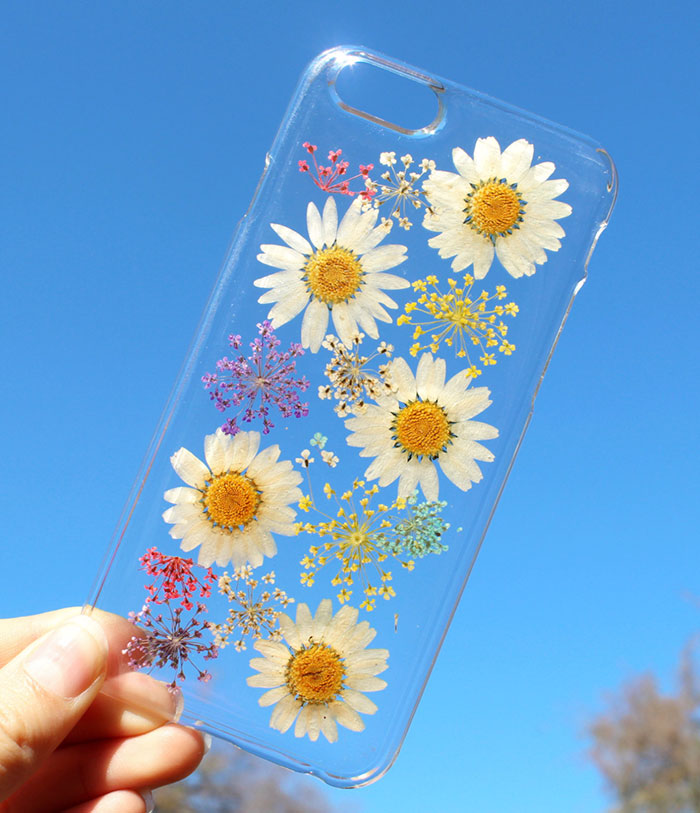 fundas para movil con flores de verdad 12