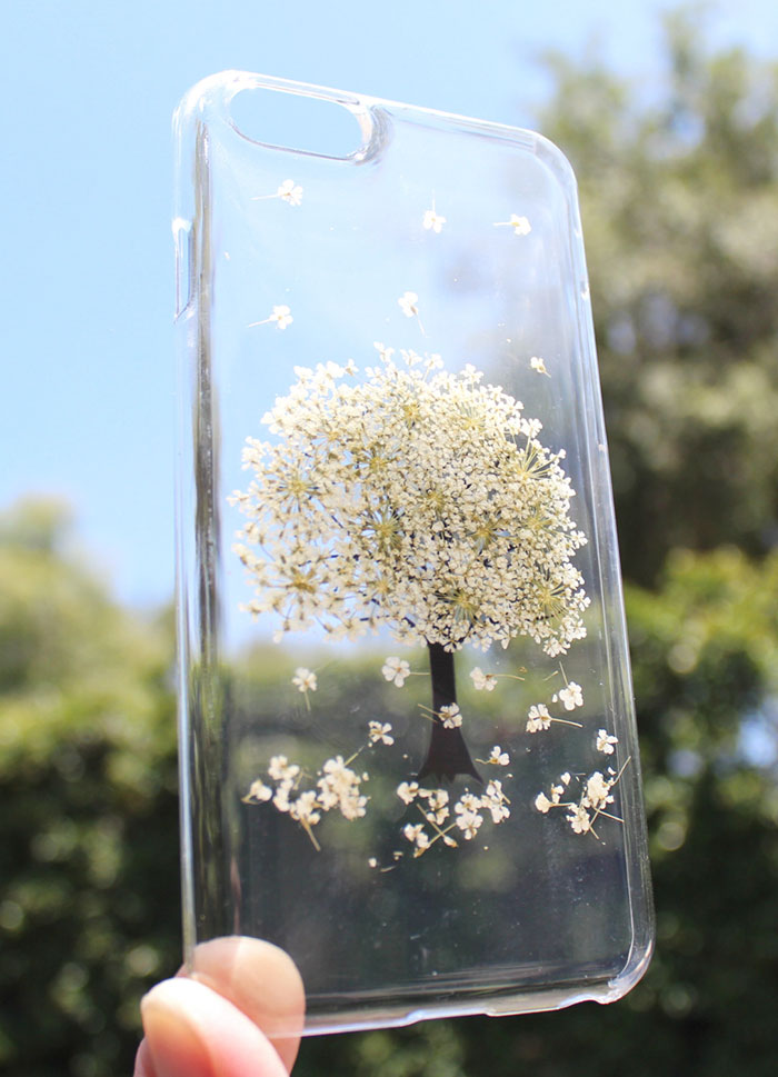 fundas para movil con flores de verdad 13