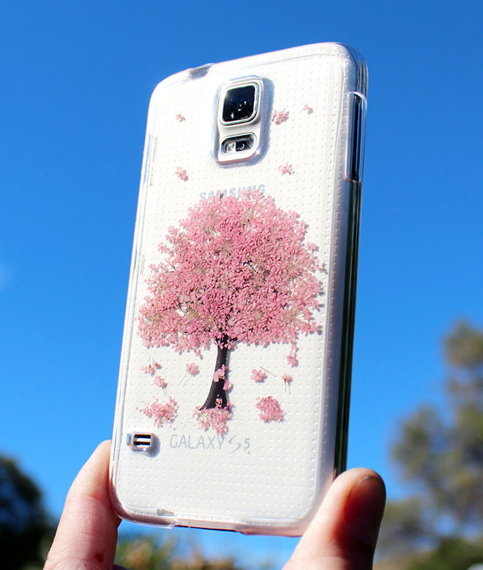fundas para movil con flores de verdad 14