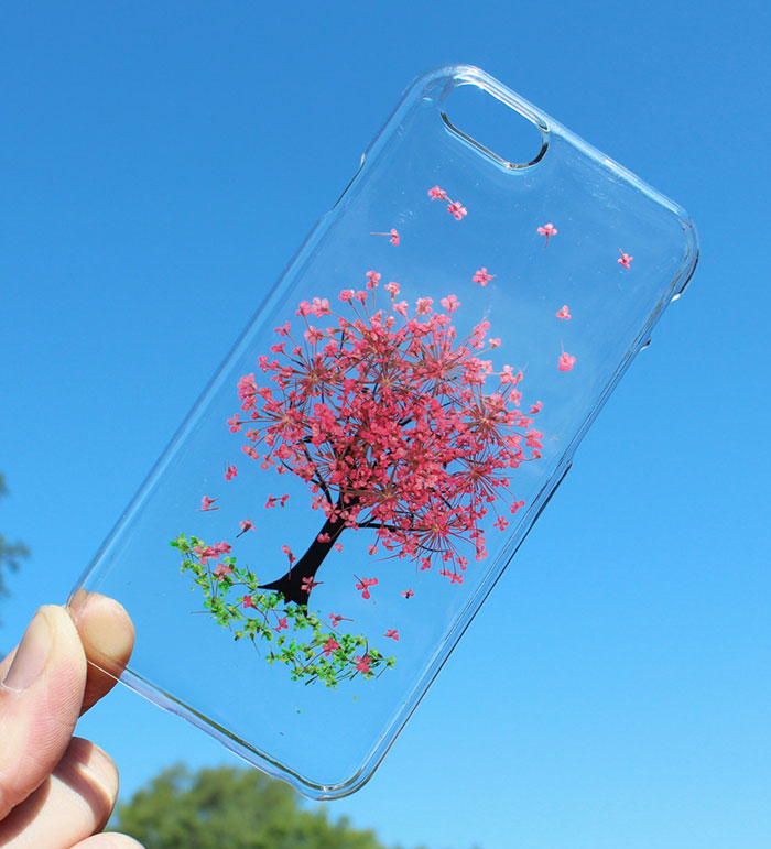 fundas para movil con flores de verdad 2