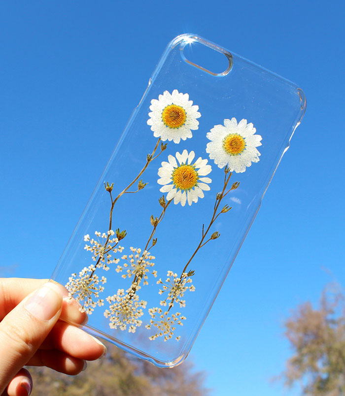 fundas para movil con flores de verdad 4