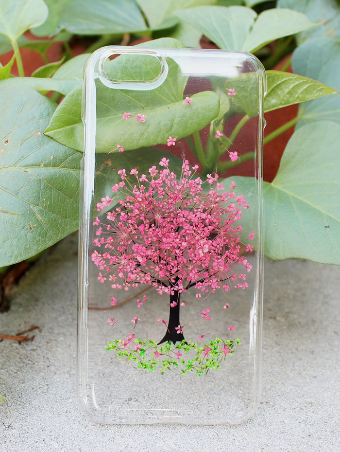 fundas para movil con flores de verdad 7
