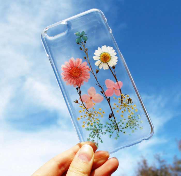 fundas para movil con flores de verdad 9
