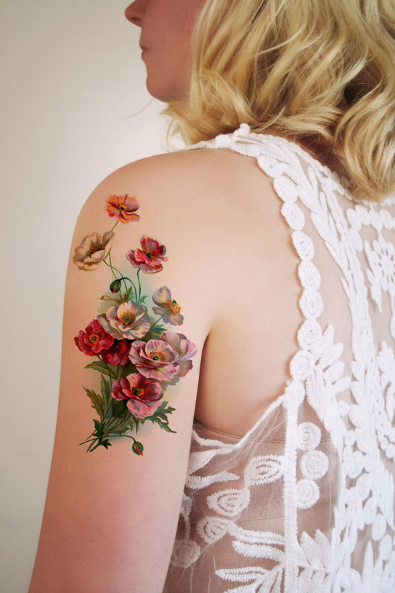tatuajes flores dibujadas 4