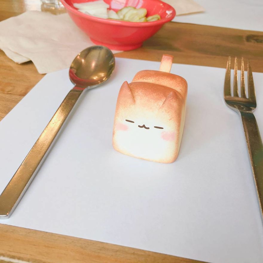 pan con forma de gato rechoncho 5