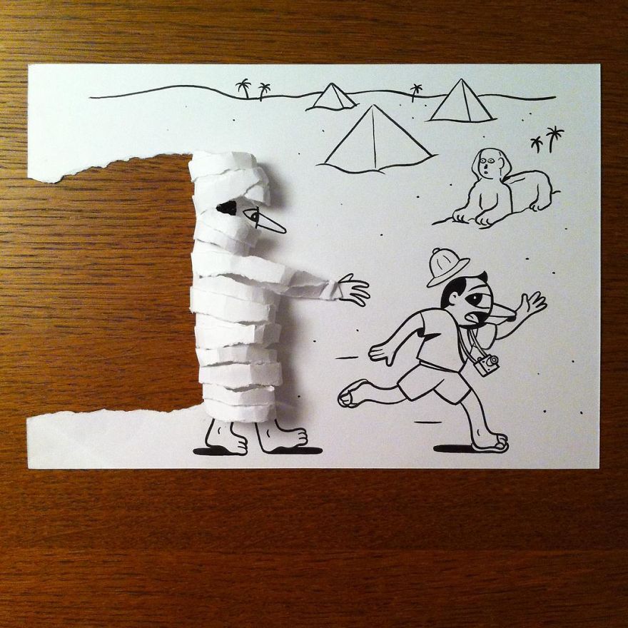 dibujos-hojas-papel