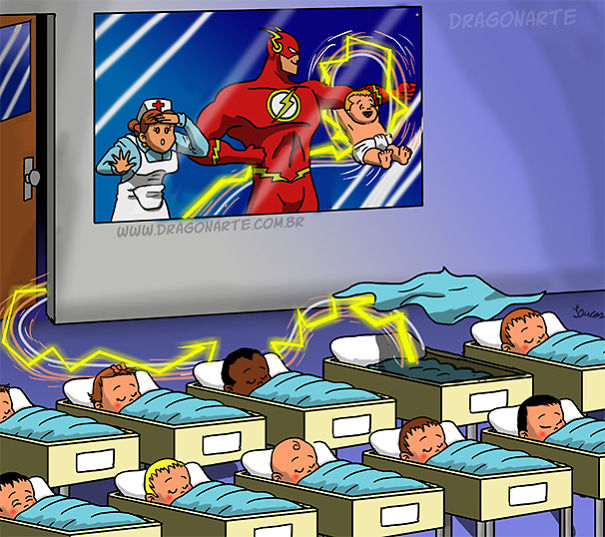 bebes-superheroes