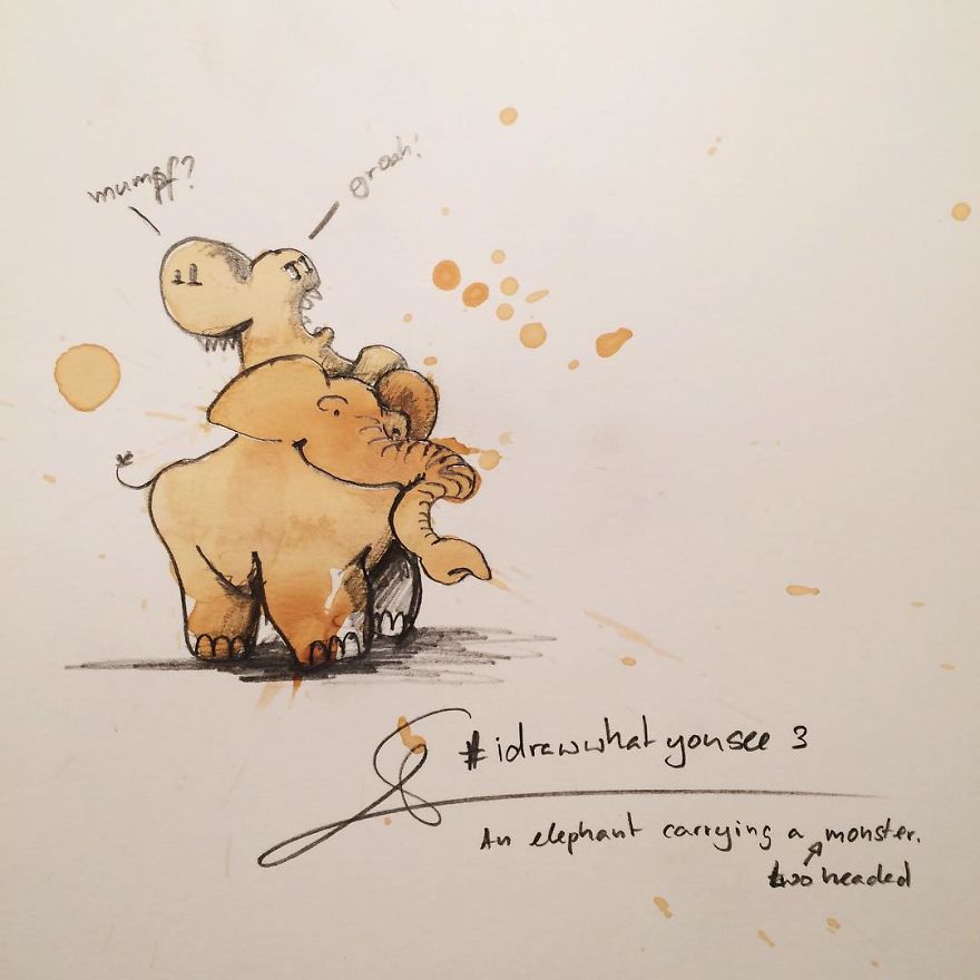 dibujos-monstruos-manchas-cafe