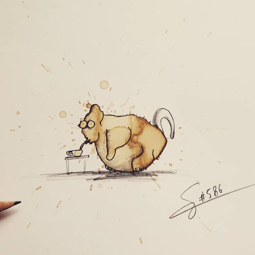 dibujos-monstruos-manchas-cafe