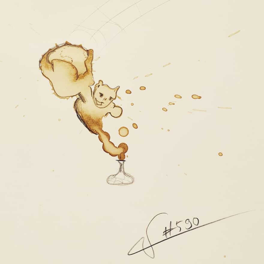 dibujos-monstruos-manchas-cafe