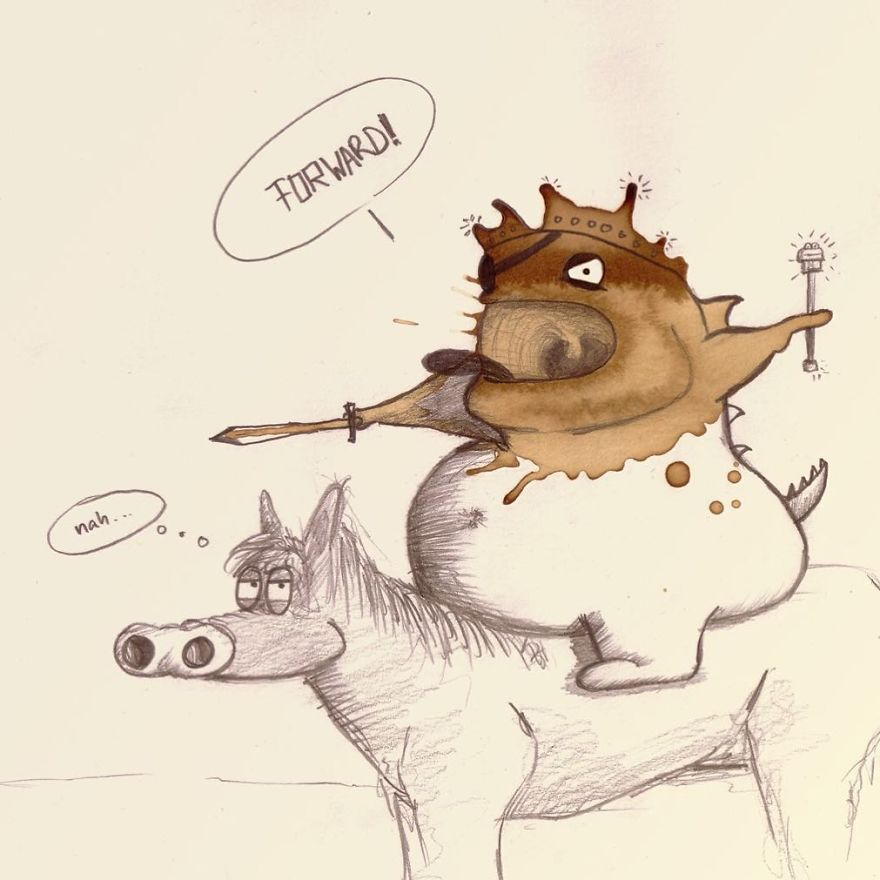 dibujos-monstruos-manchas-cafe